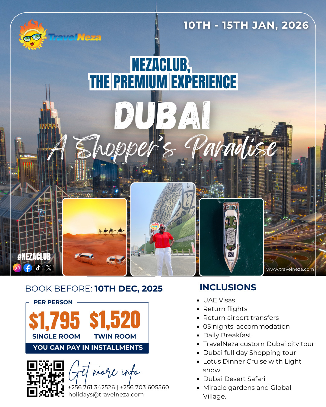 Shop till you drop, Dubai January 2026